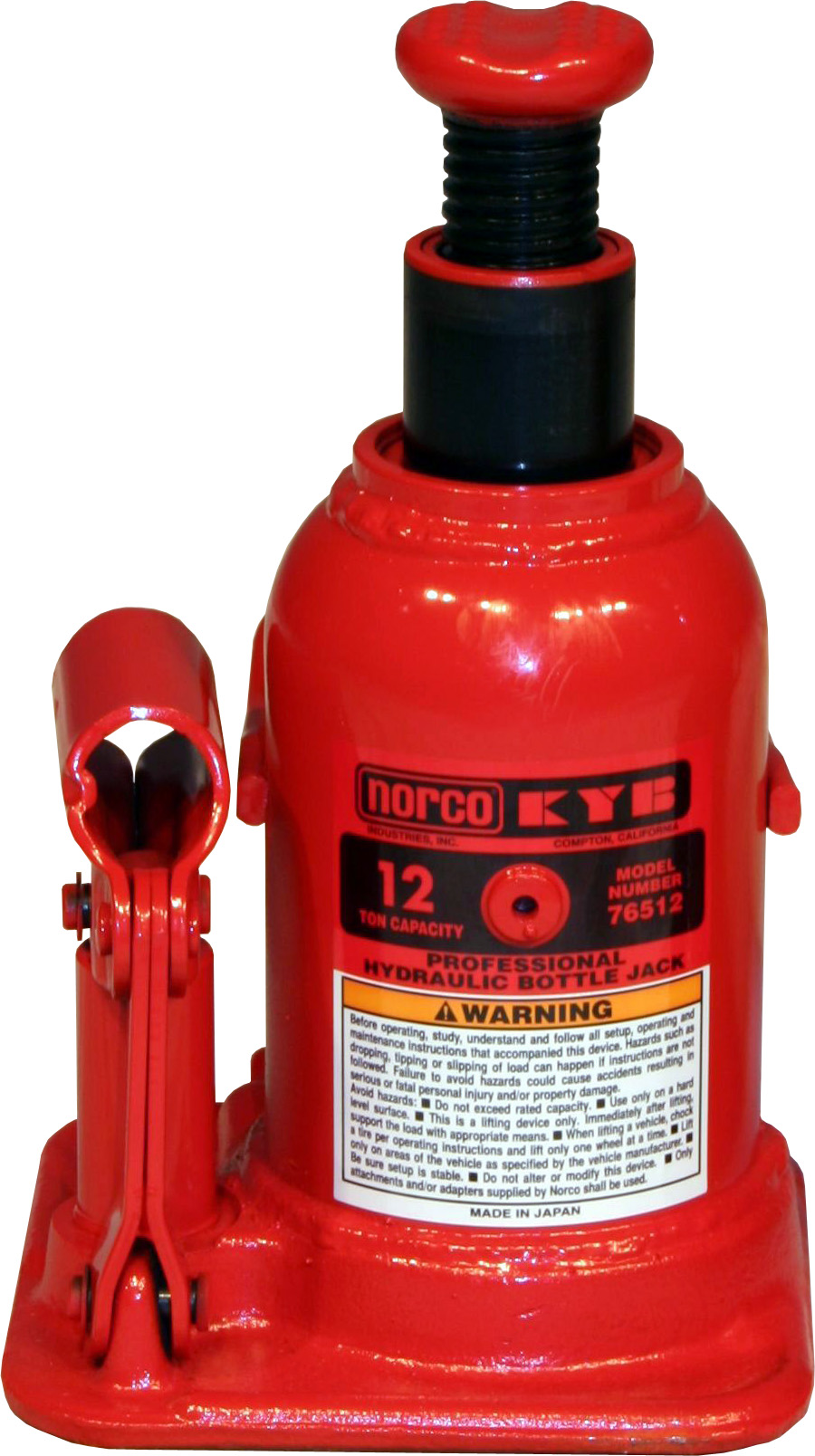 76512A - NORCO 12 Ton Capacity Low Height Bottle Jack
